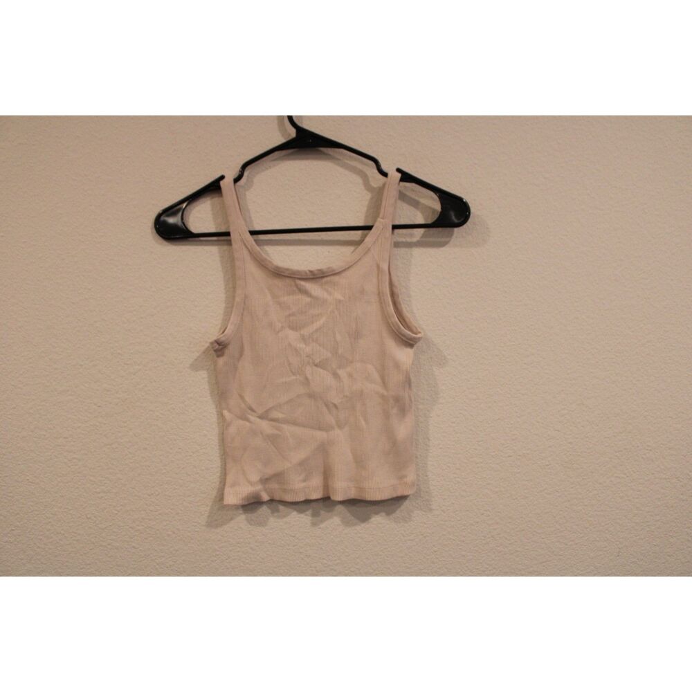 Brandy Melville John Galt light tan baby deer embroidered tank fits size small - Picture 3 of 5